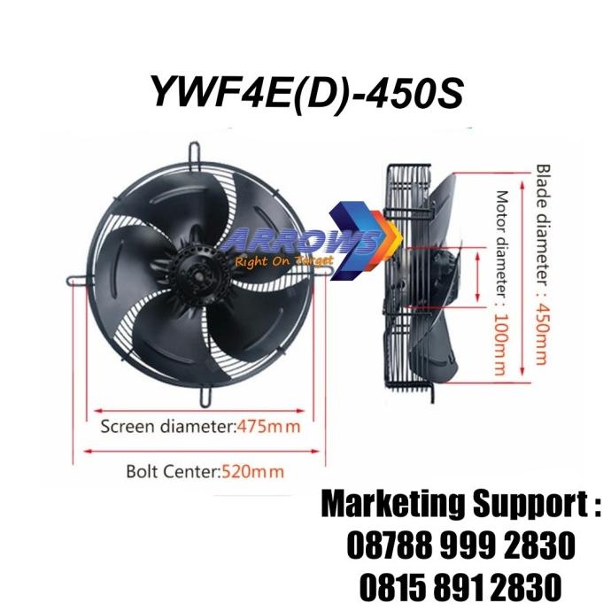 Axial Fan 18 inch Fan Condensor 18 inch 380v Fan Chiller 18 inch 380v