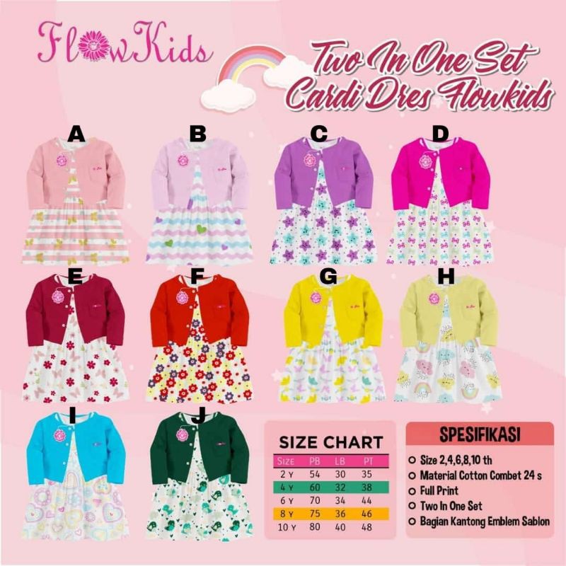 Cardi dress flowkids / cardi flowkids