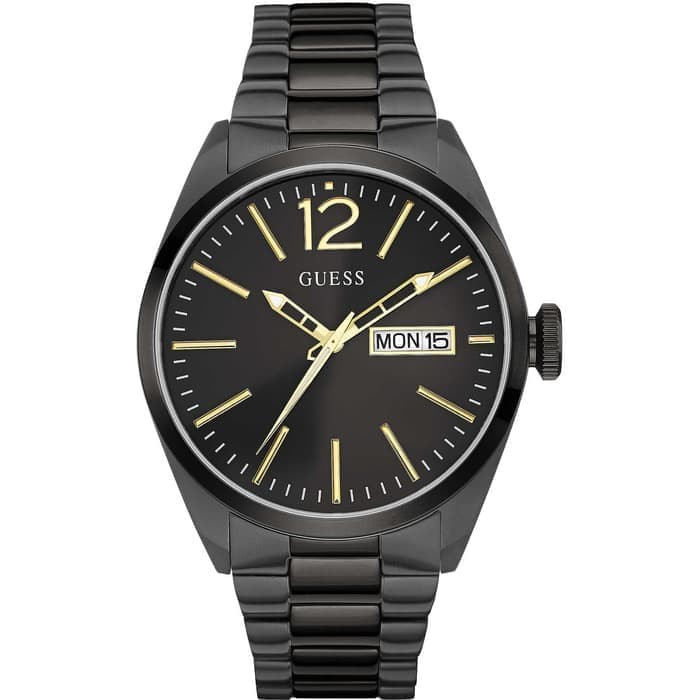 GUESS W0657G2 Vertigo - Jam Tangan Pria - Hitam