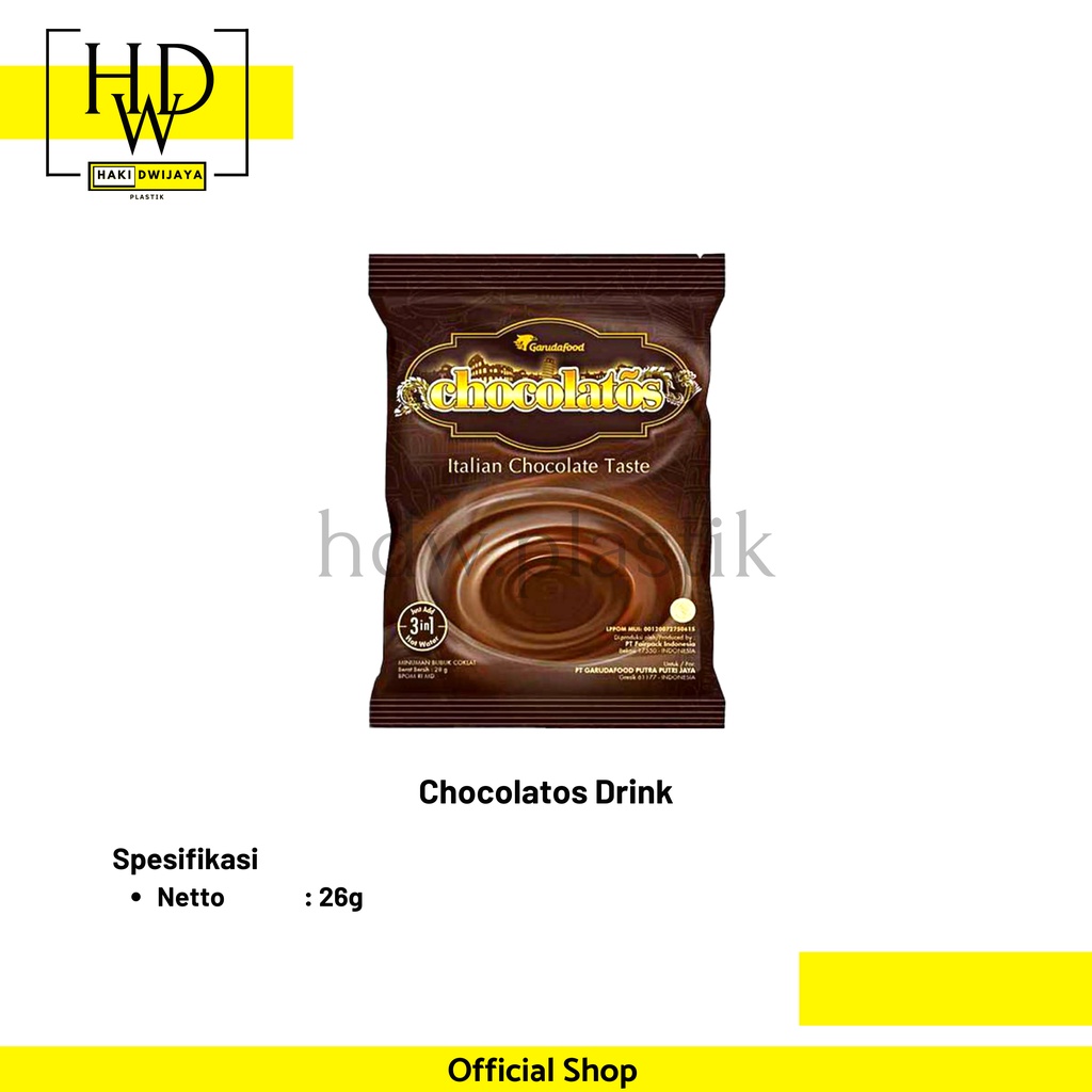 

[Isi 10Pcs] Chocolatos 26gram Italian Chocolate Taste