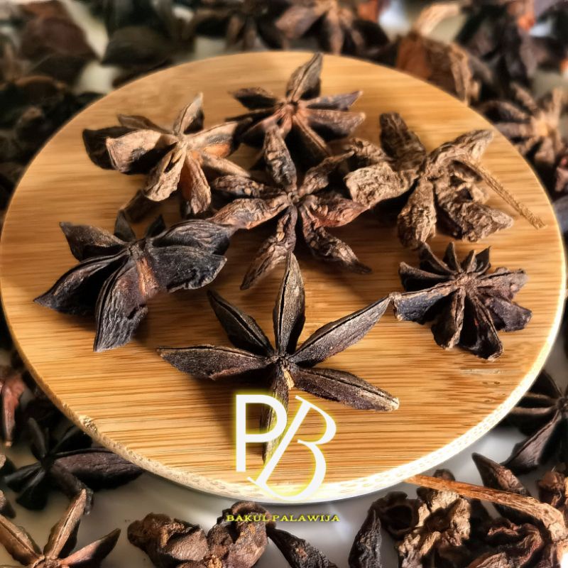 BUNGA LAWANG KERING / PEKAK / STAR ANISE 100 % ORIGINAL