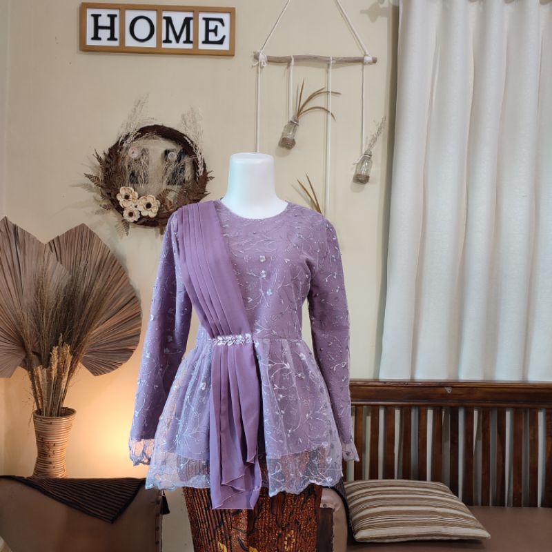 KEBAYA SELENDANG LAMARAN, WISUDA, DOMAS, BRIDESMAID (ATASAN SAJA)-Taro