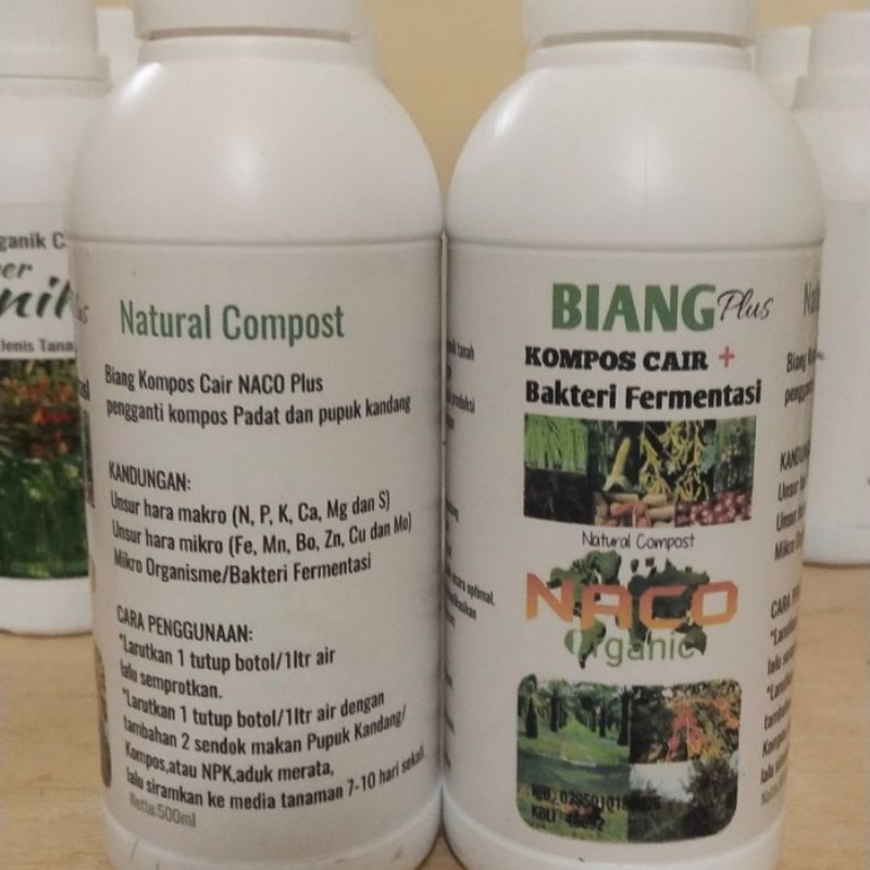 Biang Pupuk Kompos Cair NACOPLUS Pengganti Pupuk Padat/Biang Kompos POC Pengganti Pupuk Kandang
