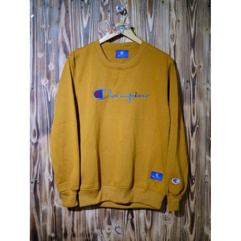 SWEATER CREWNECK CHAMPIONS BORDIR/CREWNECK CHAMPIONS BORDIR/PRIA/WANITA/TERMURAH/COD