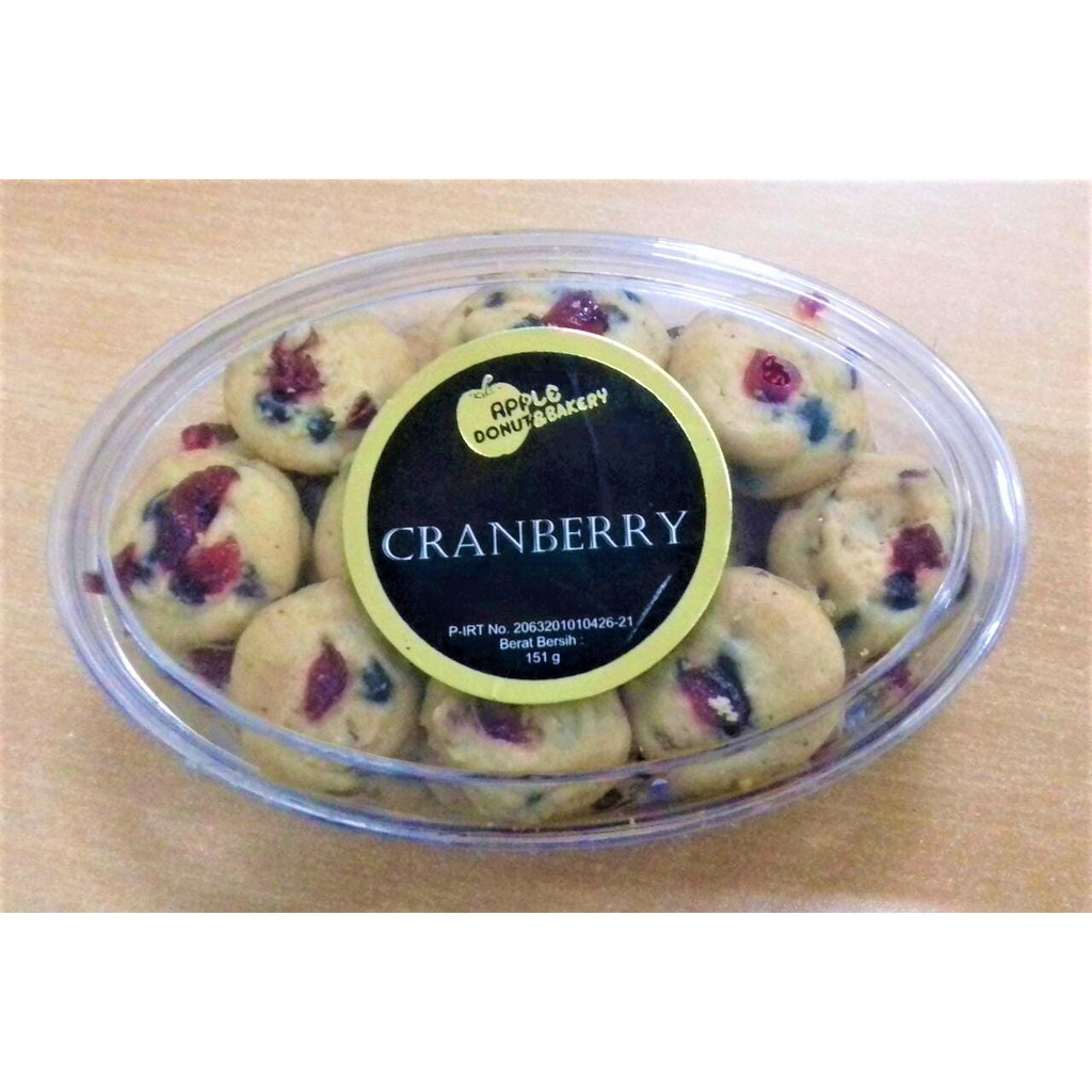 

Apple & Donut Bakery - Kue Kering CRANBERRY - Rasa Premium