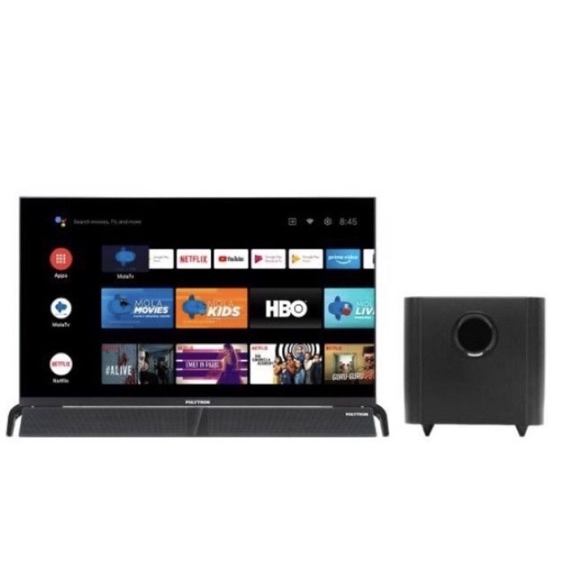 smart tv polytron 32 inch digital android + soundbar (MEDAN)
