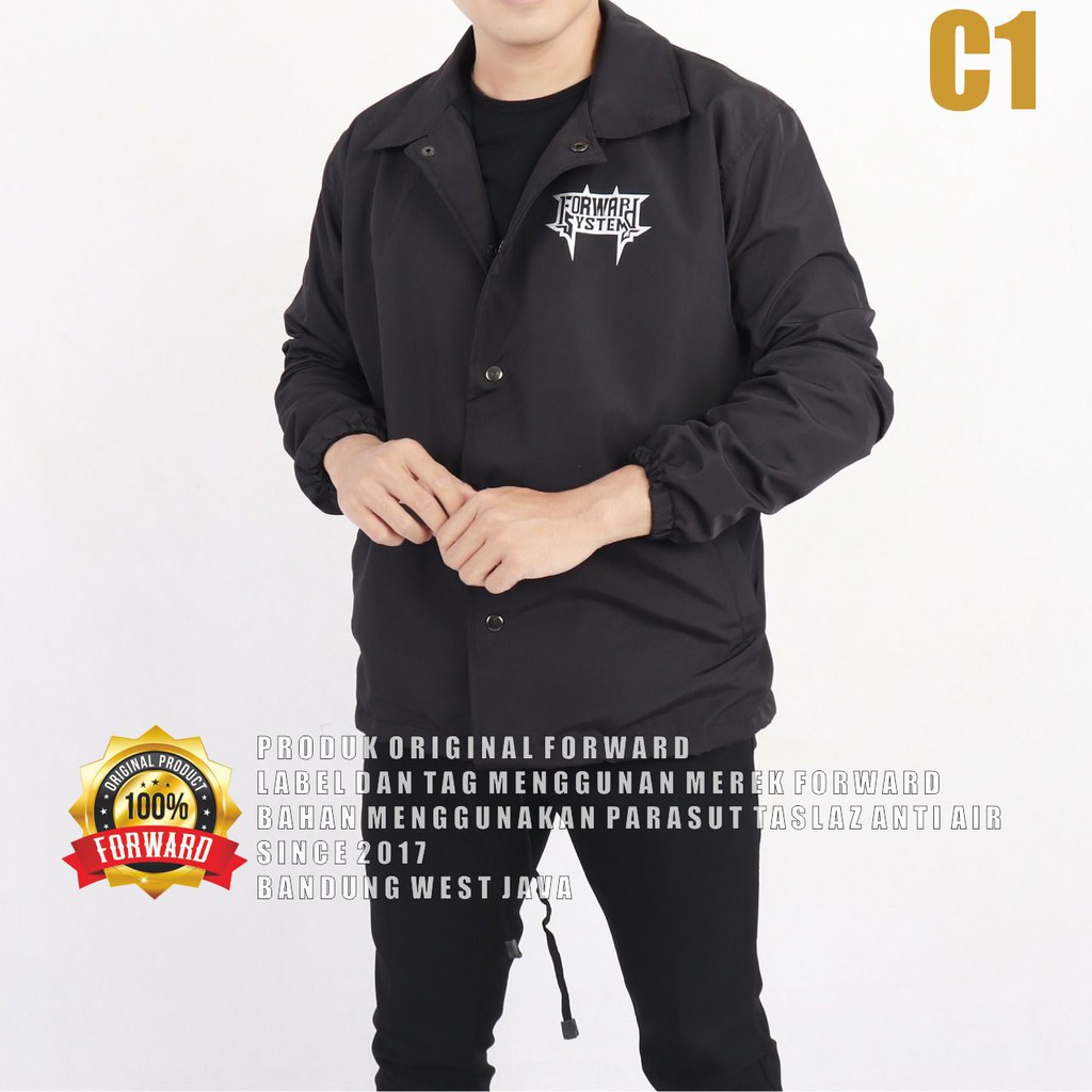 Forward System Coach Jacket Your Mind Black Lanzclothing Jaket