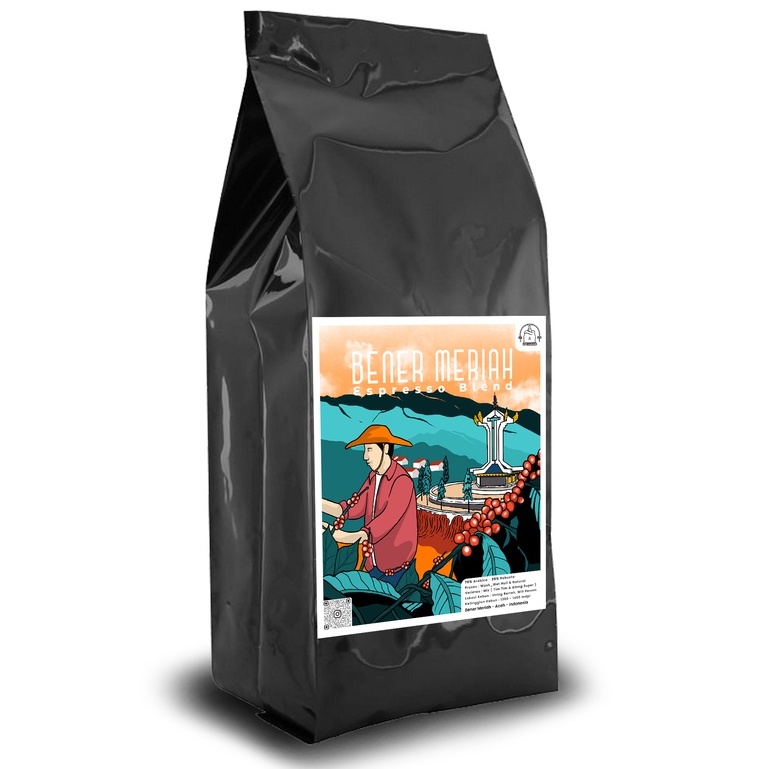 

Kopi Gayo Bener Meriah Espresso Blend 75 Arabika 25 Robusta 1 kg
