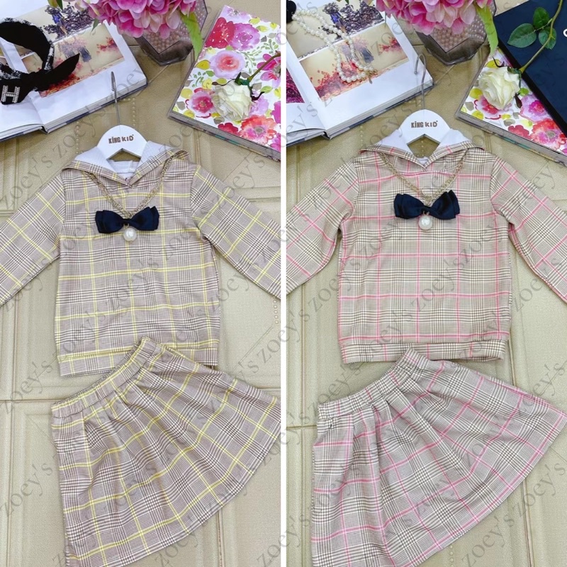 dress king kid | setelan rok bb | dress premium anak