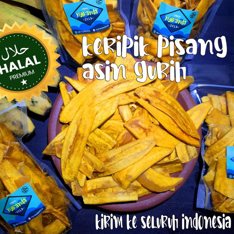 

KERIPIK PISANG ASIN MANIS GURIH - NYIRANDA 2019