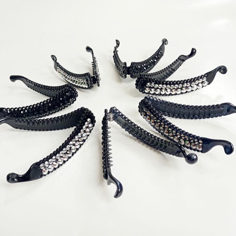 Jepit rambut pisang motif mutiara