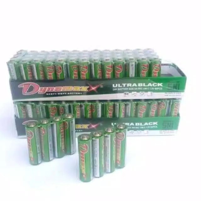 PROMO 1.5V 4 Baterai Batery Batre AAA A3 Heavy Duty Elektronik Mainan Jam Dinding DynamaxBatre AAA/A