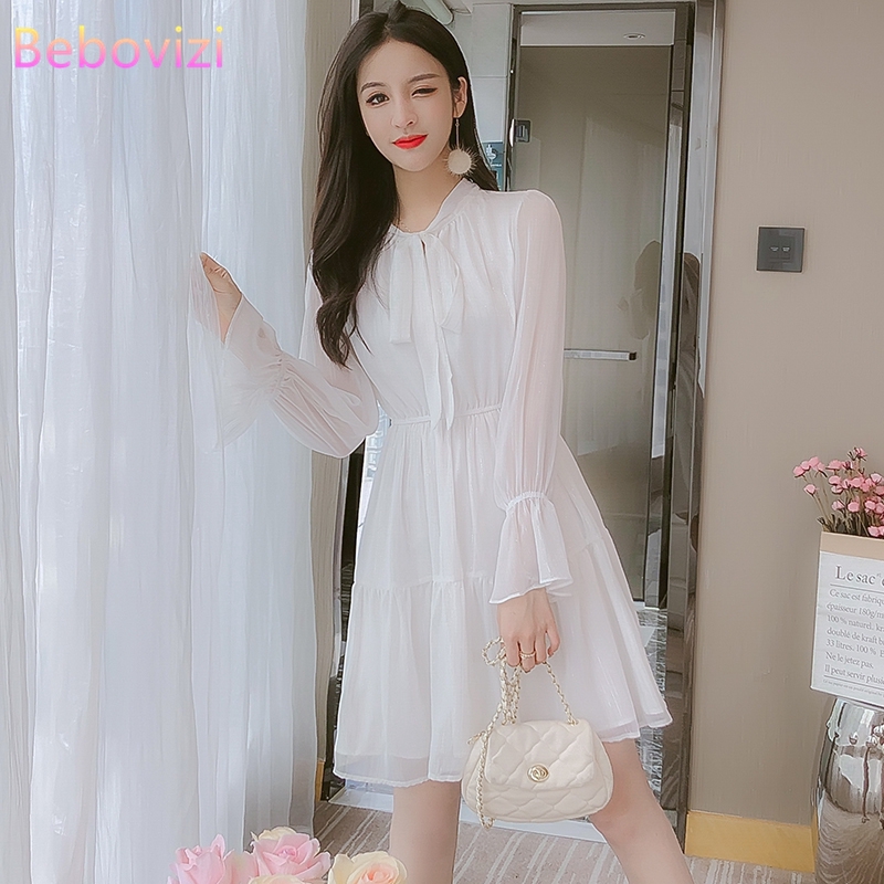 korean dress white