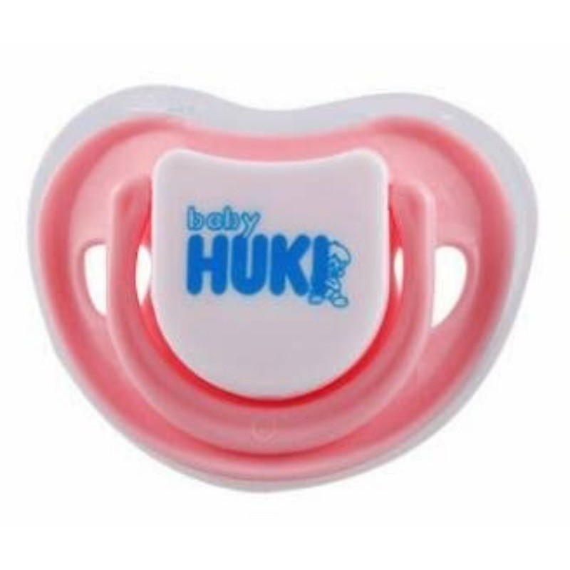 [EMPENG BOX] Huki Baby Orthodontic Soothers - Pacifier Empeng Gepeng Bayi isi 1 pcs-Pink