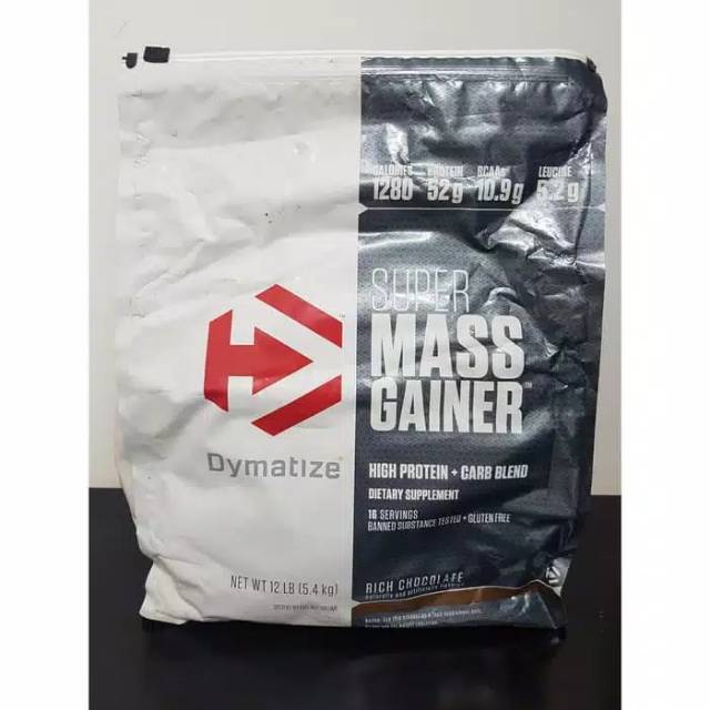 SUPER MASS GAINER 12 LBS DYMATIZE SMG SUPERMASS GAINER