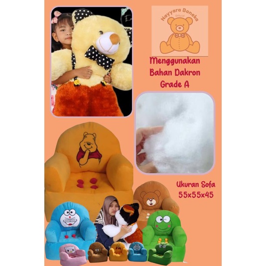 Boneka Sofa Jumbo Karakter 80 cm SNI