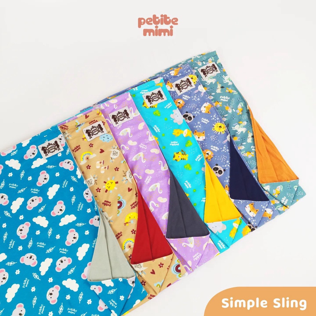 Petite mimi simple sling motif / gendongan kaos / geos