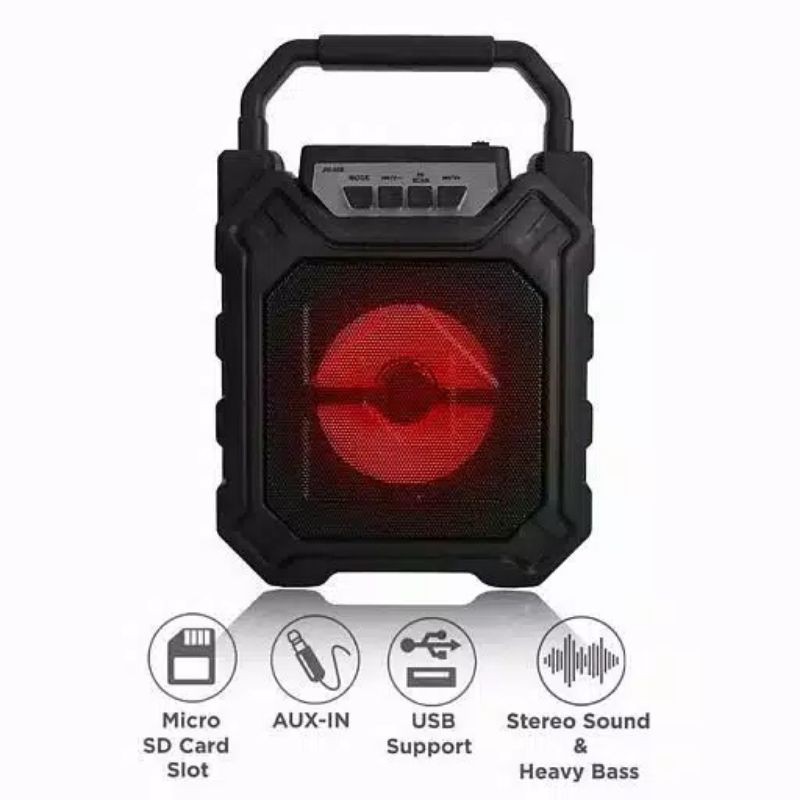 Speaker Bluetooth Protable YD 688 + Mic Karaoke// Speaker Murah 688