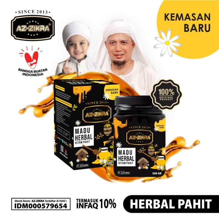 

madu- madu azzikra az-zikra hitam pahit special odeng original - herbal pahit -madu.