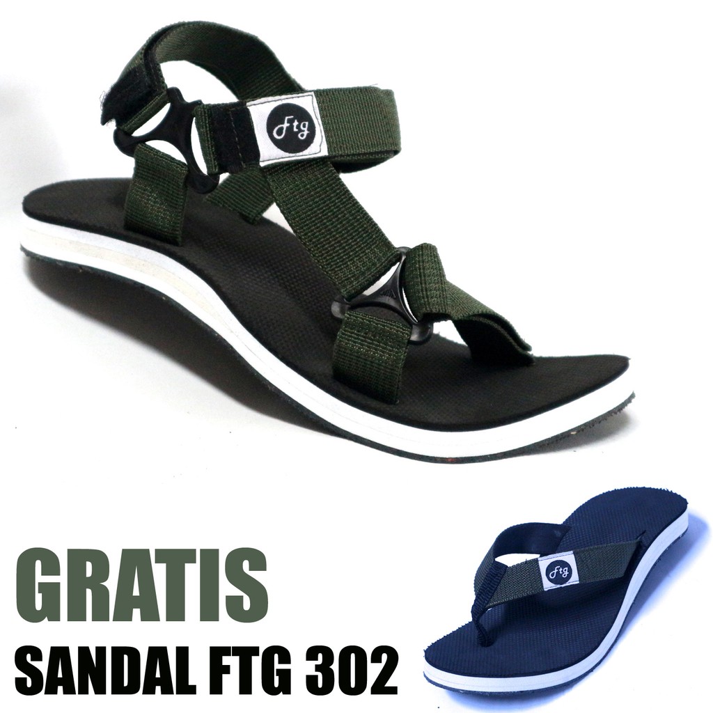 Sandal Gunung Footage 303 NAVY Free Sandal Santai 302 NAVY