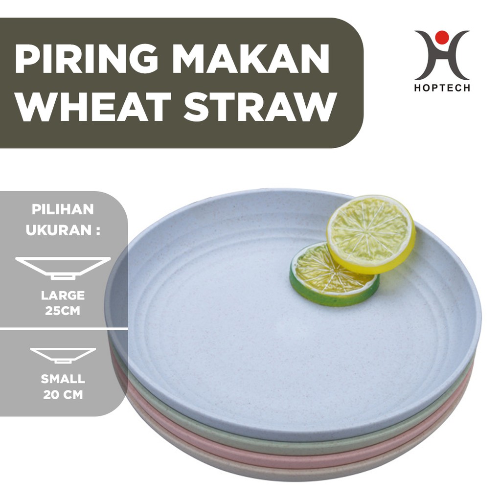 Piring Makan Saji | 20 dan 25 cm Round Plate Piring Saji | Ramah Lingkungan | Biodegradable
