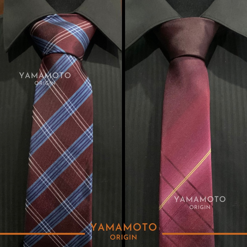 Dasi Pria Sutera Silk Formal Motif Kantor Halus Wedding Skinny Tie Panjang Slim Merah Maroon Biru Pi