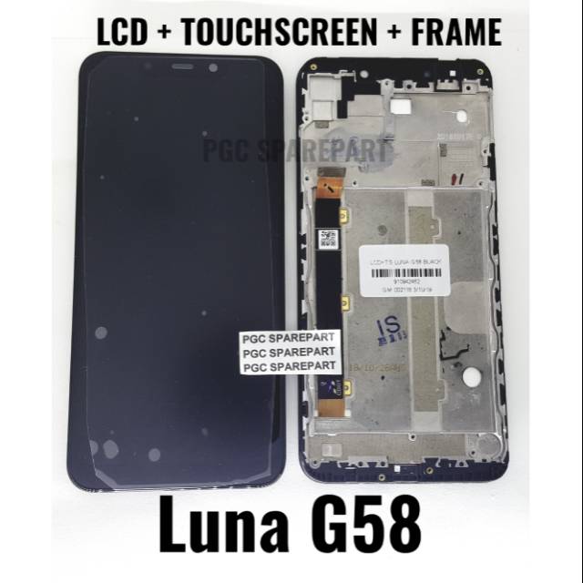 Original LCD Touchscreen Fullset + Frame Luna G58