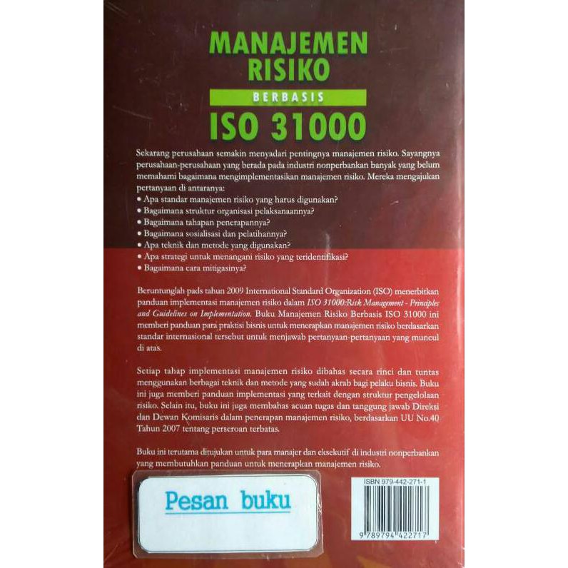 Siapkirim Buku Manajemen Risiko Berbasis Iso 31000 Untuk Industri Nonperbankan Shopee Indonesia