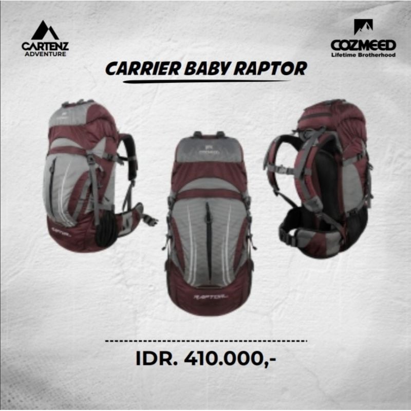 Tas Semi Carrier Cozmeed Baby Raptor 40L Include Cover