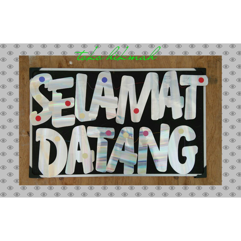 Banner selamat datang party pesta ulang tahun