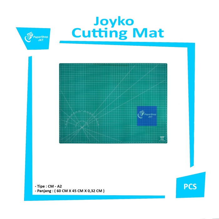 

CODE643 Cutting Mat A2 JOYKO (60 x 45 x 0.3 cm) Self Healing Murah Bagus