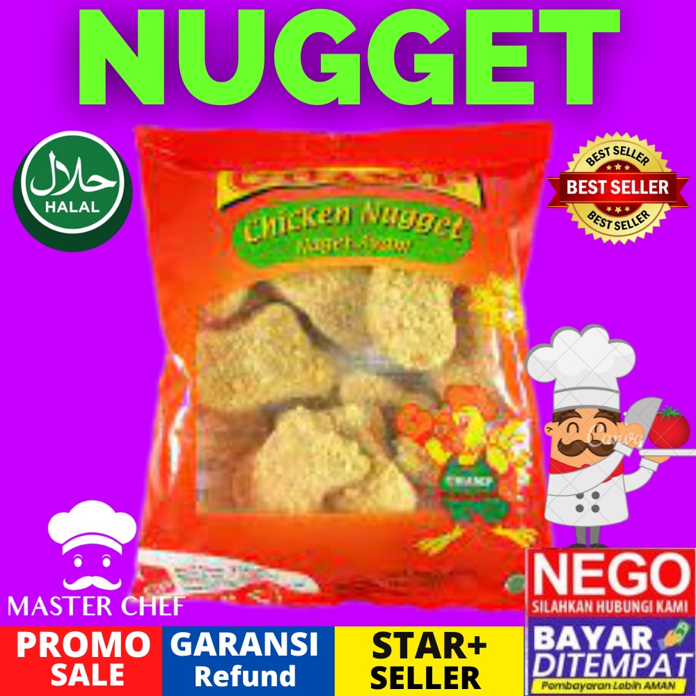 

FIESTA CHAMP NUGGET NAGET AYAM 250gr 250 gram FROZEN FOOD ORIGINAL MAKANAN ANAK 1 2 3 TAHUN SEHAT