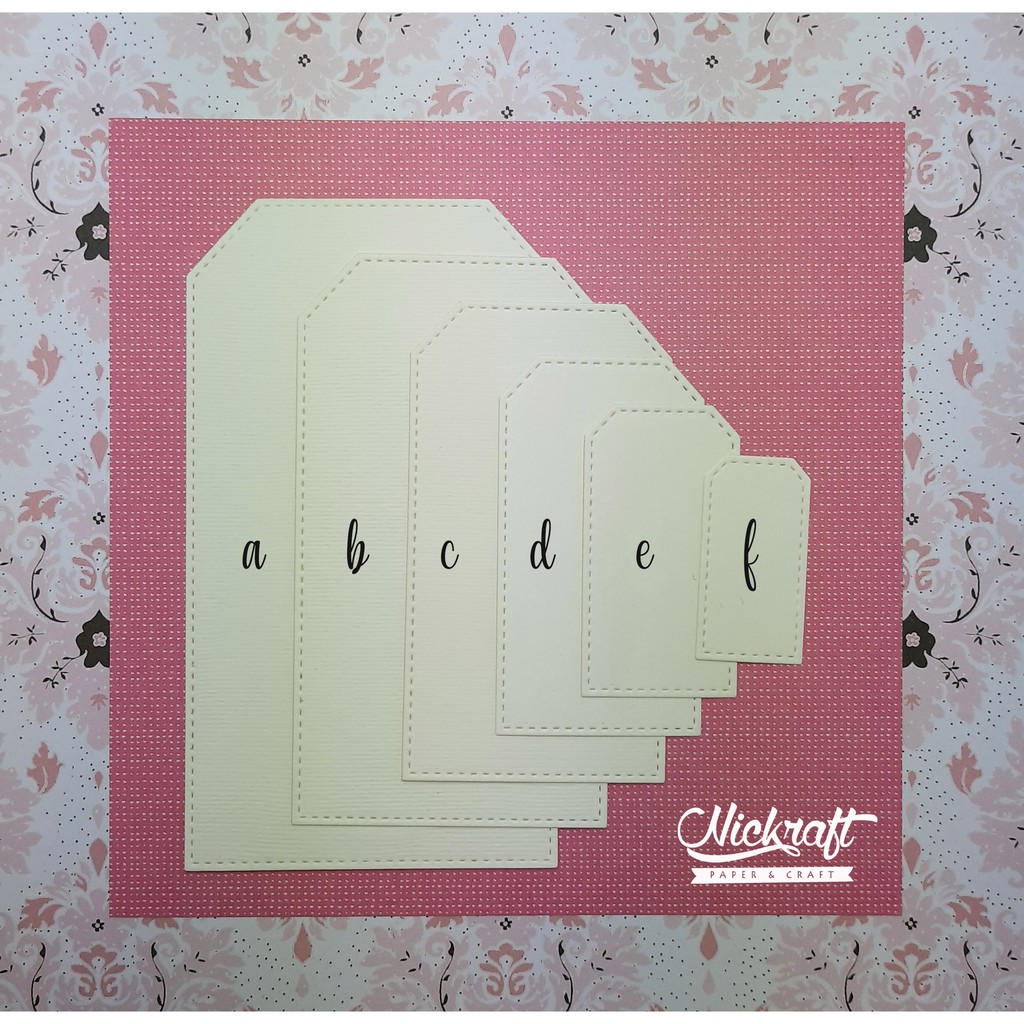 

STITCHED TAG - BAHAN SCRAPBOOK LABEL