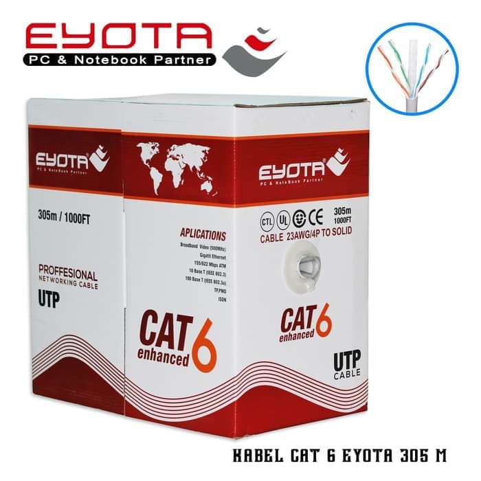Kabel LAN Cat 6 EYOTA 305M