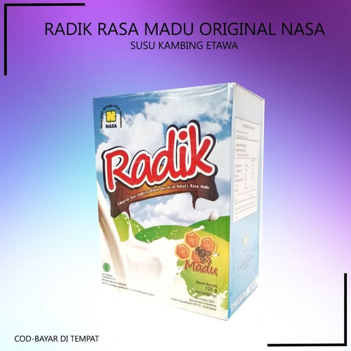 

Radix NASA Goat Milk Madu Coklat Susu kambing Radik