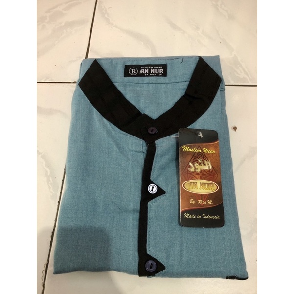 baju kurta zikzak (segitiga) / baju koko / baju muslim laki laki / ecer / grosir