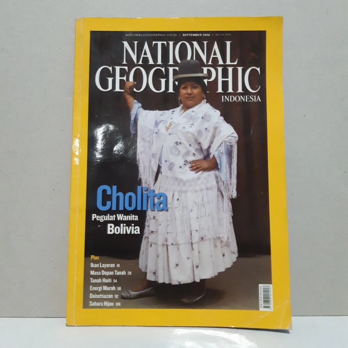ORIGINAL NATIONAL GEOGRAPHIC Indonesia September 2008 cholita pegulat