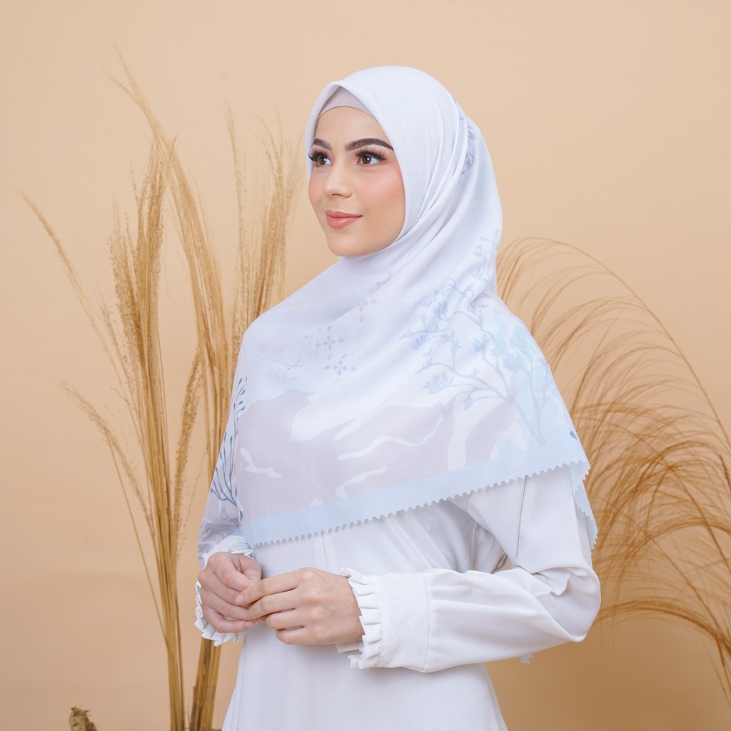 Hijab Square Ice Blue - 120 x 120 cm