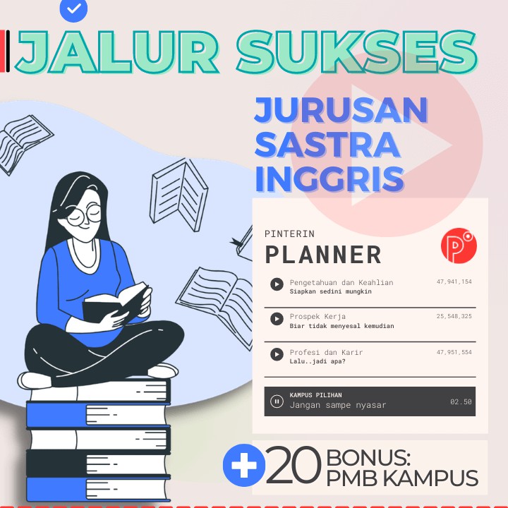 

Daily Planner Kuliah Jurusan Sastra Inggris | Test SNMPTN-SBMPTN-UTBK Weekly Binder Loose leaf B5