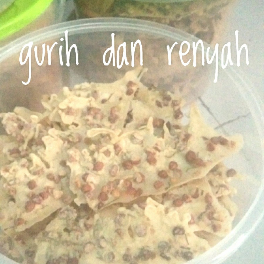 peyek 250gram, kacang tanah/kacang hijau/rebon - kacang tanah