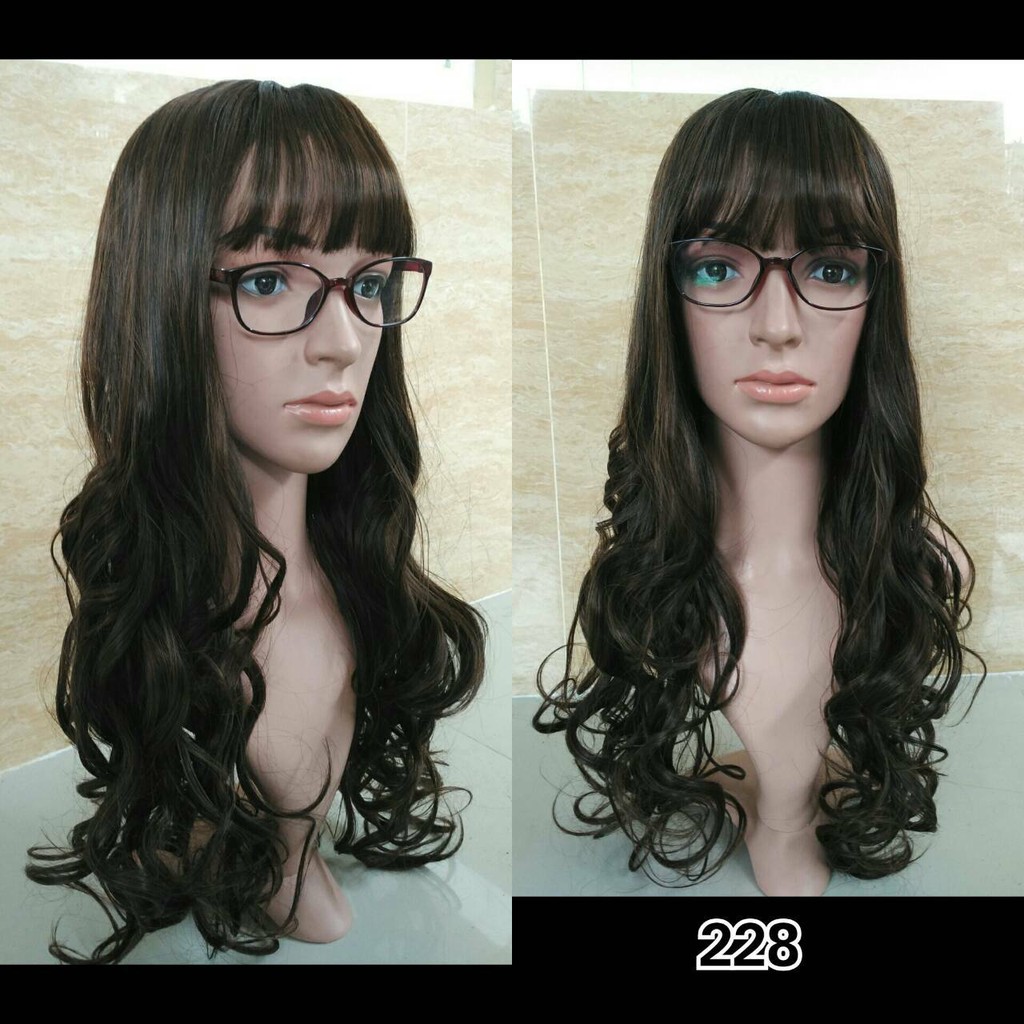 wig panjang curly kode 228