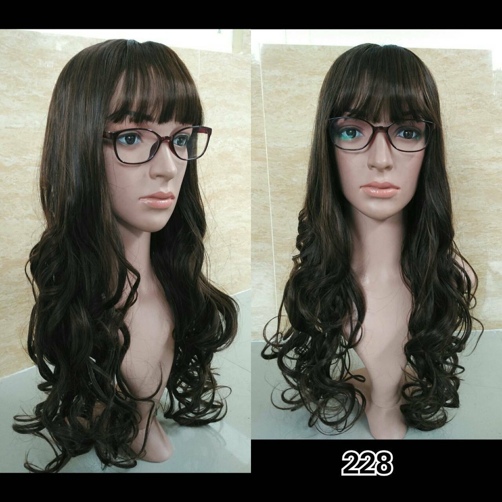 wig panjang curly 228