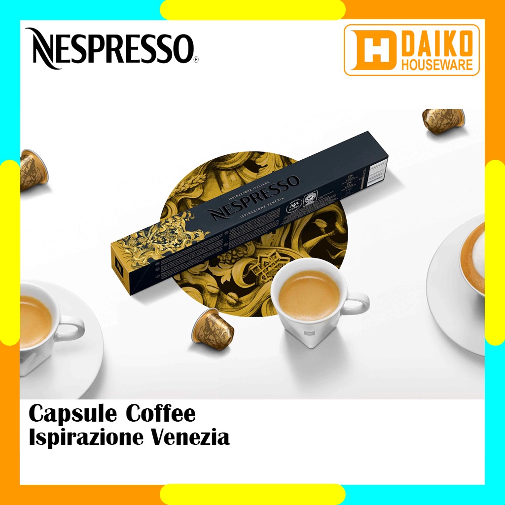 Capsule Nespresso Venezia Original Nestle 1 Pack - Coffee Inspirazione Italiana Kopi Kapsul Expired Panjang