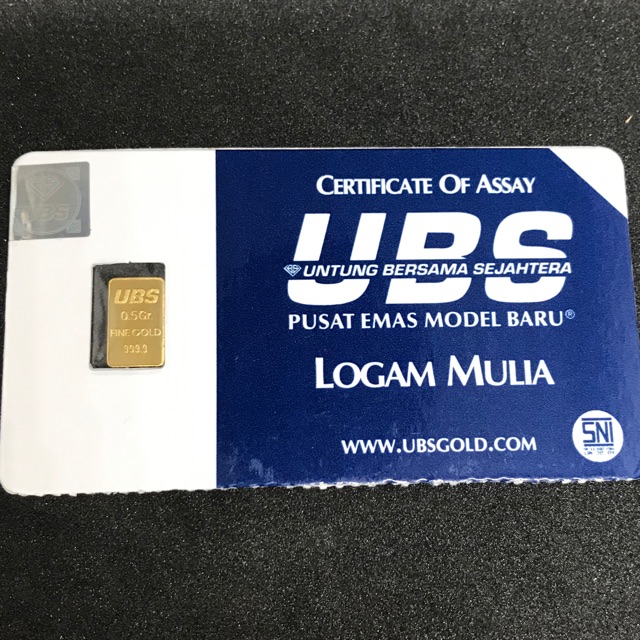 Logam Mulia Emas Ubs 0 5gram Indonesia