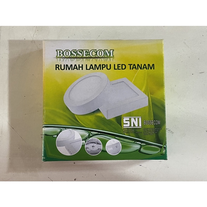 Lampu LED Downlight Bossecom/Chakasu Kotak Bulat Tempel OB