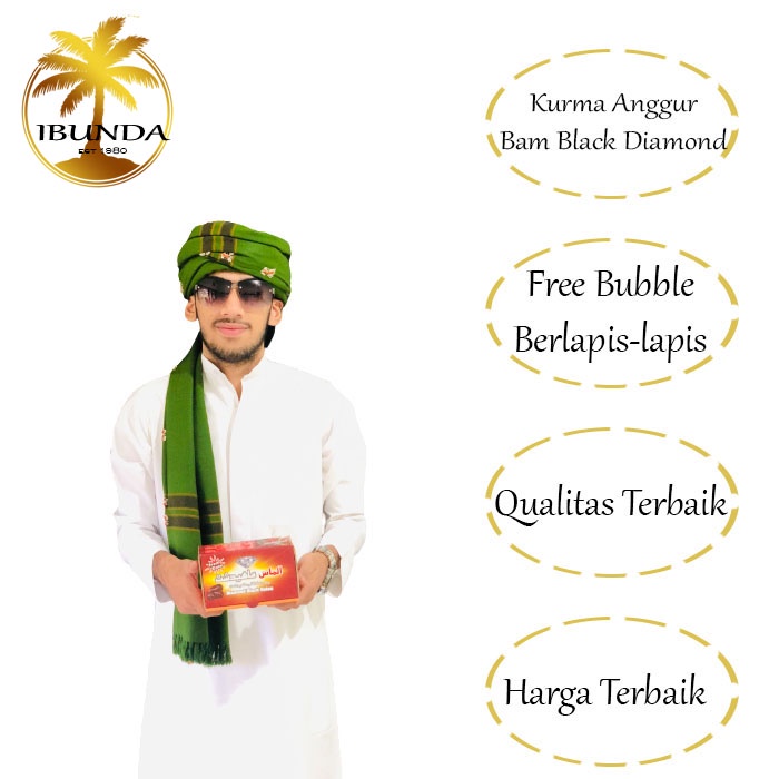 {FREE BUBBLE} Kurma Anggur | Kurma Bam Barari | Bam Black Diamond | Fresh Dates