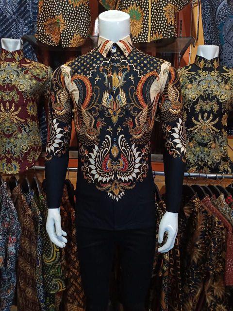 Ahn Blouse Batik Wanita Kombinasi / Batik Wanita Kantor / Seragam Batik Wanita Kantor / M L Xl Xxl