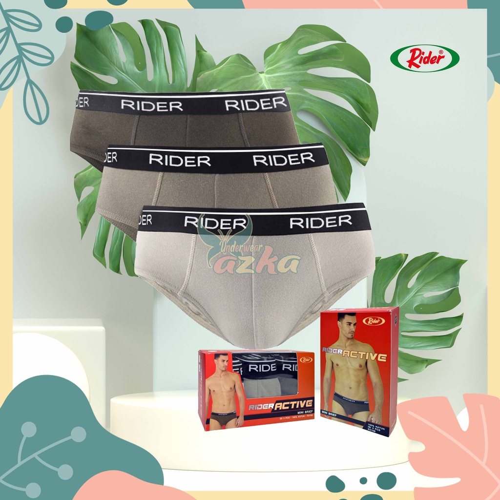 CD Merek Rider 315B Activewear|Isi 3 Pcs|Pakaian Dalam Pria Dewasa|Celana Dalam|CD Pria