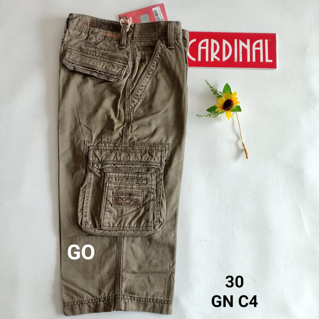 gos 30-KPL 2 CARDINAL KEMPOL CASUAL Celana Pendek Cowok Celana Kempol/Cargo Fashion Pria Bagus