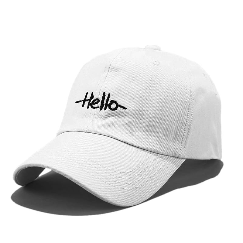 topi terbaru logo hello topi terkeren 2021 cocok buat pria dan wanita